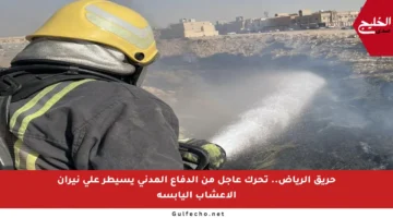 حريق الرياض.. تحرك عاجل من الدفاع المدني يسيطر على نيران الأعشاب اليابسة